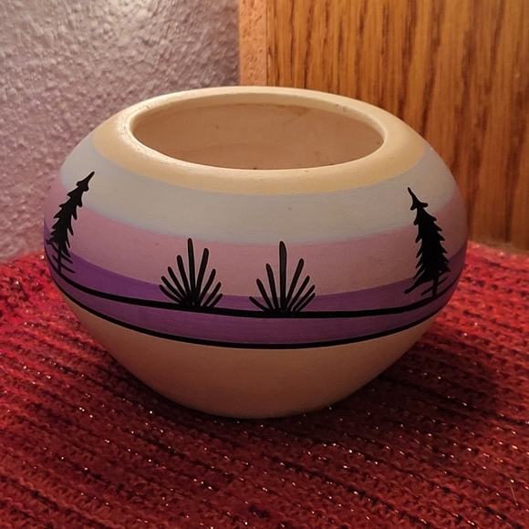 Tesa Hand Painted Tiny Ceramic Bowl Made in the U.S.A. Western - Picture 5 of 14